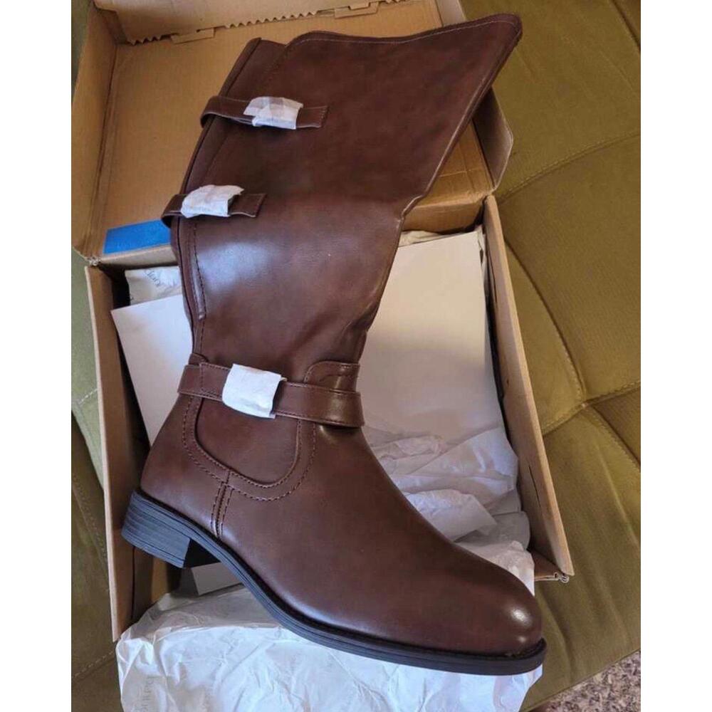 Brown boots size 8 - Picture 4 of 4